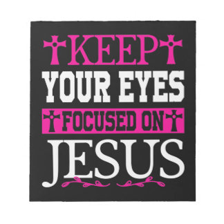 保あなたの目はイエスに集中 ノートパッド