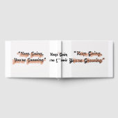 保あなたは成長 – やる気を起こさせる引用文 ゲストブック (全面)