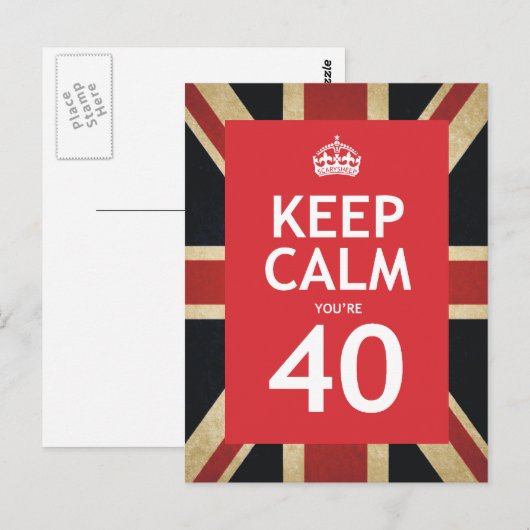 保あなたは40 ポストカード (正面/裏面)