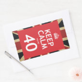 保あなたは40 長方形シール (封筒)