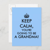 保おばあちゃんはがき妊娠告知 案内ポストカード (正面/裏面)