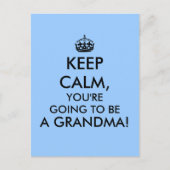 保おばあちゃんはがき妊娠告知 案内ポストカード (正面)