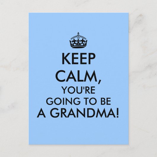 保おばあちゃんはがき妊娠告知 案内ポストカード (正面)