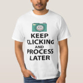 保おもしろいクリック写真家のユーモア Tシャツ (正面)