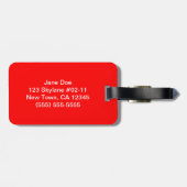 保おもしろい手荷物を落ち着けろ ラゲッジタグ (裏面横)