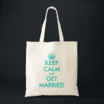 保おもしろい結婚Calmのトートバッグ トートバッグ<br><div class="desc">可愛保いCalmの結婚トートバッグbridesmaid、花嫁、花嫁の母、花女など。エレガントターコイズブルーKeepCalmトートバッグ |カスタマイズ可能な文字その他おもしろいのKEEPCALMANDCARIONの例保は落ち着いて私を愛しなさい。静保かに引っ掛かる静保かパーティーだ。自分でパーソナライズパロディを作る。上品なプリンセスクラウンデザイン。</div>