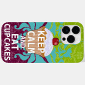 保おもしろいCALM & 食べ Cupcakes plum any color Case-Mate iPhoneケース (裏面 (横))