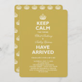 保おもしろいCalm TwinsベビーSIP & Seeパーティー招待状 招待状 (正面/裏面)