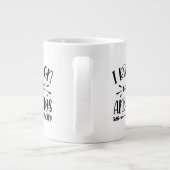 保お客様ご自身のデザイン:-)巨大コーヒーマグ ジャンボコーヒーマグカップ (裏面)