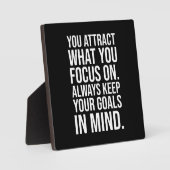 保お客様のゴール – 成功やる気を起こさせる フォトプラーク (正面)