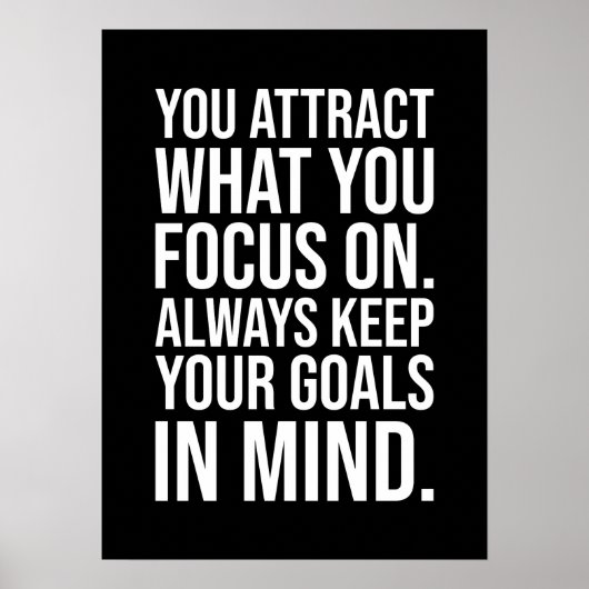 保お客様のゴール – 成功やる気を起こさせる ポスター (正面)