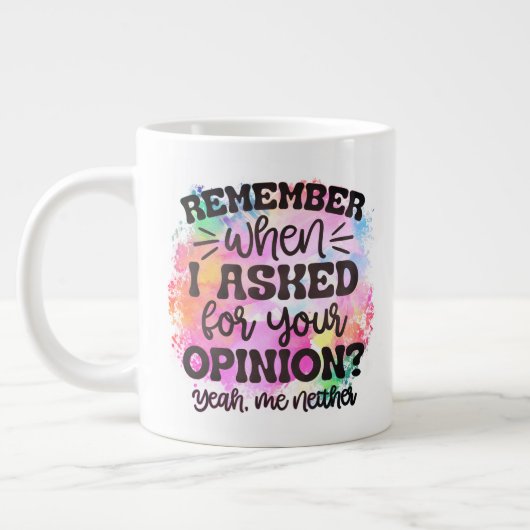 保お客様のデザイン – 巨大なコーヒーマグ ジャンボコーヒーマグカップ (左)