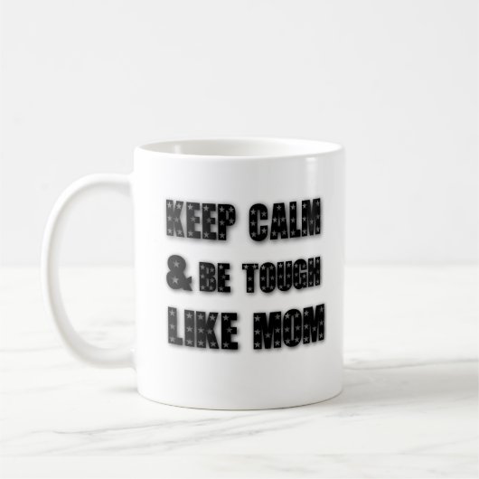 保お母さんの日のように、お母さんの日のように、落ち着いて厳しい コーヒーマグカップ (左)