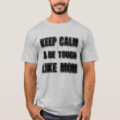 保お母さんの日のように、お母さんの日のように、落ち着いて厳しい Tシャツ (正面)