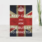 保お茶を持って来頼るために執事は落ち着いて カード (正面)