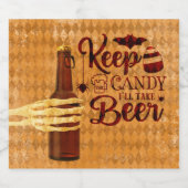 保お菓子を飲む ビールラベル (シングルラベル)