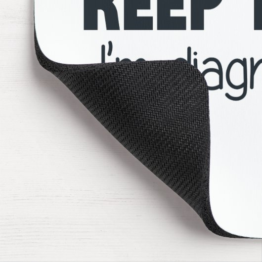 保ちま私を診断しています話します マウスパッド (コーナー)