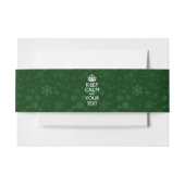 保ち、平静を持っていますあなたの創造的な文字を緑化して下さい 招待状ベリーバンド (正面例)