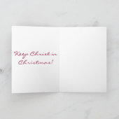 保って下さいクリスマス(Cのカテドラルシリーズ)のキリストを シーズンカード (内部)