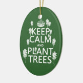 保って下さい平静および植物の木(すべての色)を セラミックオーナメント (左)