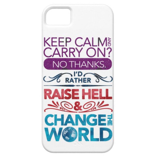 保って下さい平静を….地獄を上げて下さい及び世界を変えて下さい! Case-Mate iPhoneケース (裏面)