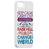 保って下さい平静を….地獄を上げて下さい及び世界を変えて下さい! Case-Mate iPhoneケース (裏面/右)