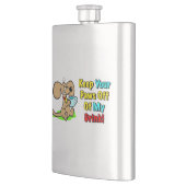 "保って下さい私の飲み物のあなたの足を!" フラスコ フラスク (左)