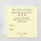 保って下さい穏やかで王室のな結婚披露宴の招待(ライオン)を 招待状 (裏面)