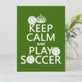 保って下さい穏やかなおよび演劇のサッカー(どの色でも) 招待状 (スタンド正面)