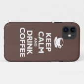 保って下さい穏やかなおよび飲み物のコーヒー(モカ) Case-Mate iPhoneケース (裏面(横))