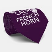 保って下さい穏やかな、フレンチ・ホルン(どの背景色でも)を ネクタイ (ロール)