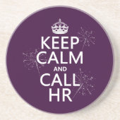 保って下さい穏やか、呼出しHR (どの色でも) コースター (正面)