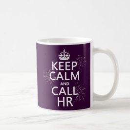 保って下さい穏やか、呼出しHR (どの色でも) コーヒーマグカップ