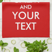 保のタオル | カスタマイズ可能テンプレート キッチンタオル (折り畳み)