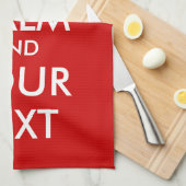 保のタオル | カスタマイズ可能テンプレート キッチンタオル (四つ折り)