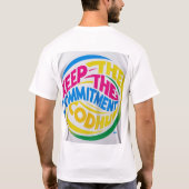 保の取りやる気を起こさせる組み – Tシャツ (裏面)