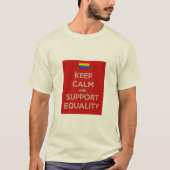 保の平等を心に支える Tシャツ (正面)