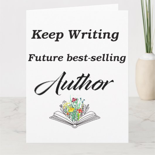 保の書将来の作家意欲 カード (正面)