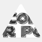 保の発言 三角形シール (正面)