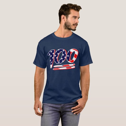 保のIT USA 100 Tシャツ (正面フル)