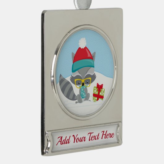 保またはデザイン独自の金ゴールドメッキされたバナーまたは名前 シルバープレートバナーオーナメント (右)