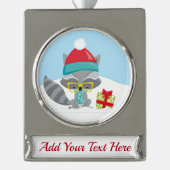 保またはデザイン独自の金ゴールドメッキされたバナーまたは名前 シルバープレートバナーオーナメント (正面)