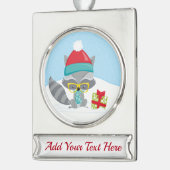 保またはデザイン独自の金ゴールドメッキされたバナーまたは名前 シルバープレートバナーオーナメント (左)