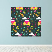 保またはデザイン独自のCanvas Canvas Print キャンバスプリント (インサイチュ (ウッドフロア))