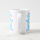 保またはデザイン自分の巨大なコーヒーマグ ジャンボコーヒーマグカップ (裏面)