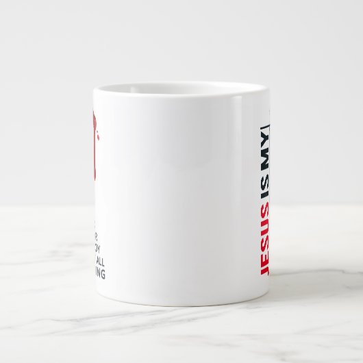 保またはデザイン自分の – mag巨大コーヒーマグ ジャンボコーヒーマグカップ (正面)