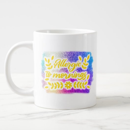 保またはデザイン自分の – mag巨大コーヒーマグ ジャンボコーヒーマグカップ (左)