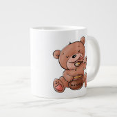 保またはデザイン自分の – mag巨大コーヒーマグ ジャンボコーヒーマグカップ (正面右)
