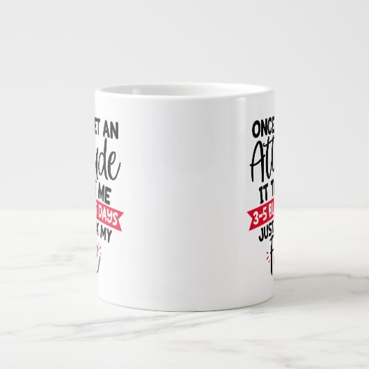 保またはデザイン自分の – mag巨大コーヒーマグ ジャンボコーヒーマグカップ (正面)