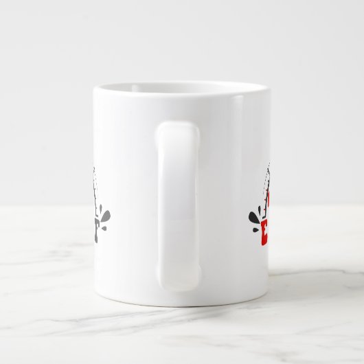 保またはデザイン自分の – mag巨大コーヒーマグ ジャンボコーヒーマグカップ (裏面)